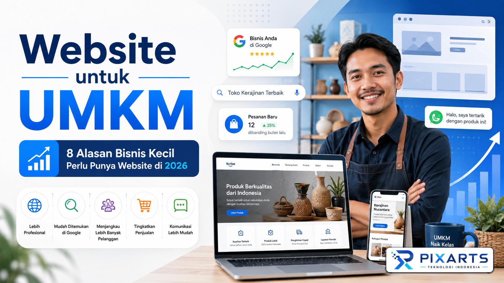Website untuk UMKM: 8 Alasan Bisnis Kecil Perlu Punya Website di 2026